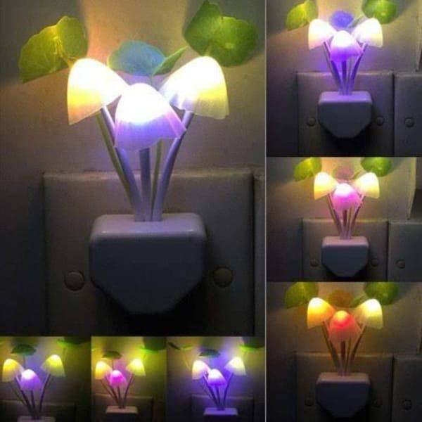 LED Mushroom Sensor Night Light - Pack Of 04
