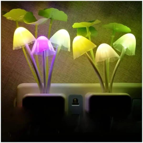 LED Mushroom Sensor Night Light - Pack Of 04