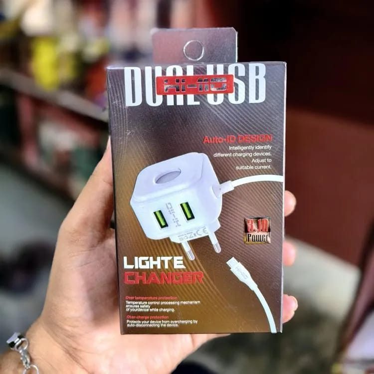 Hi-110 Dual Usb Light Charger Micro Charger Over Charging Protection